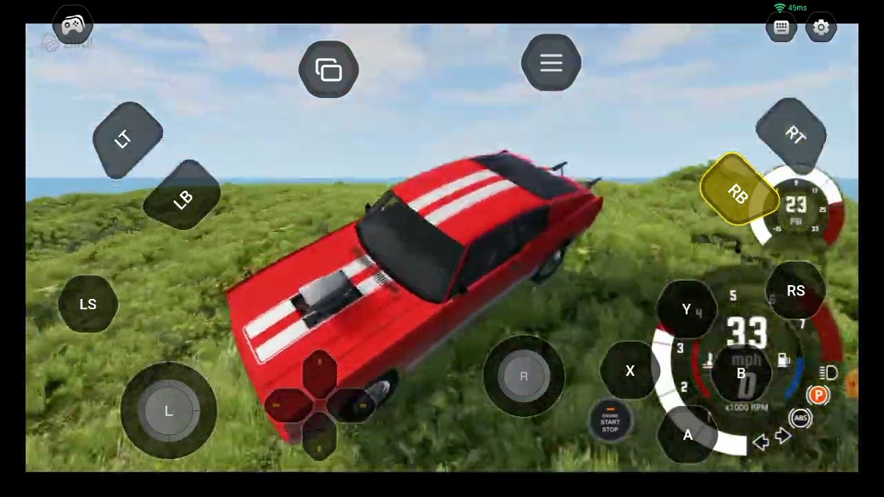 bikii cloud game beamng cliff driving test off-road cars and rocket bus