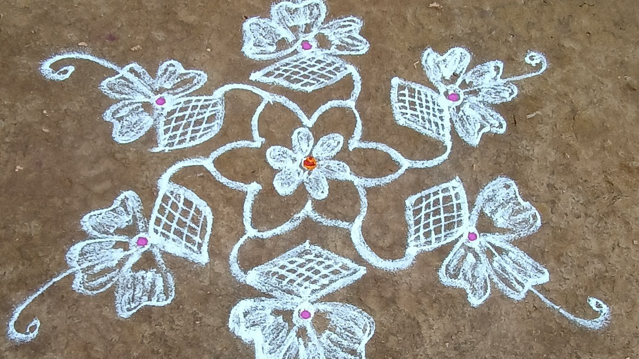 7*4 dots kolam video #daily rangoli #rangoli #indian art  #rangoli designs #tamilnadu #trending 