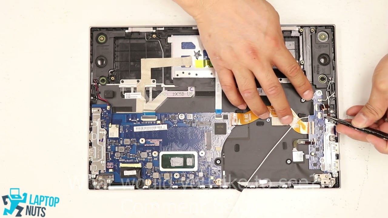 Laptop Galaxy Book Flex NP730QCJ K02US Disassembly Take Apart Sell. Mobo, CPU & Other Parts Removal