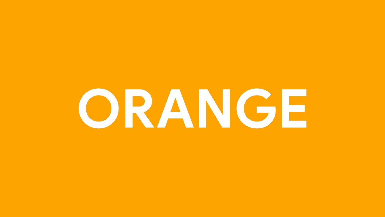 Orange Screen 12 Hours [4K]