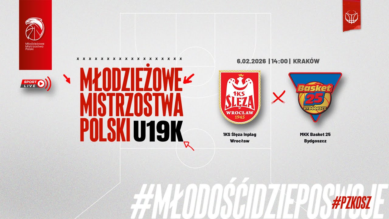 1KS Ślęza Inplag Wrocław - MKK Basket 25 Bydgoszcz (1/2 MMP U19K)