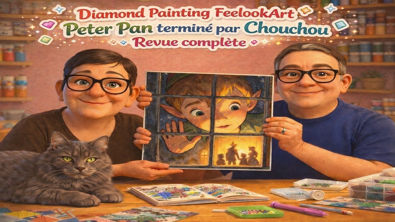 Diamond Painting FeelookArt 🌟 Peter Pan terminé par Chouchou 🌟 Revue complète 🌟
