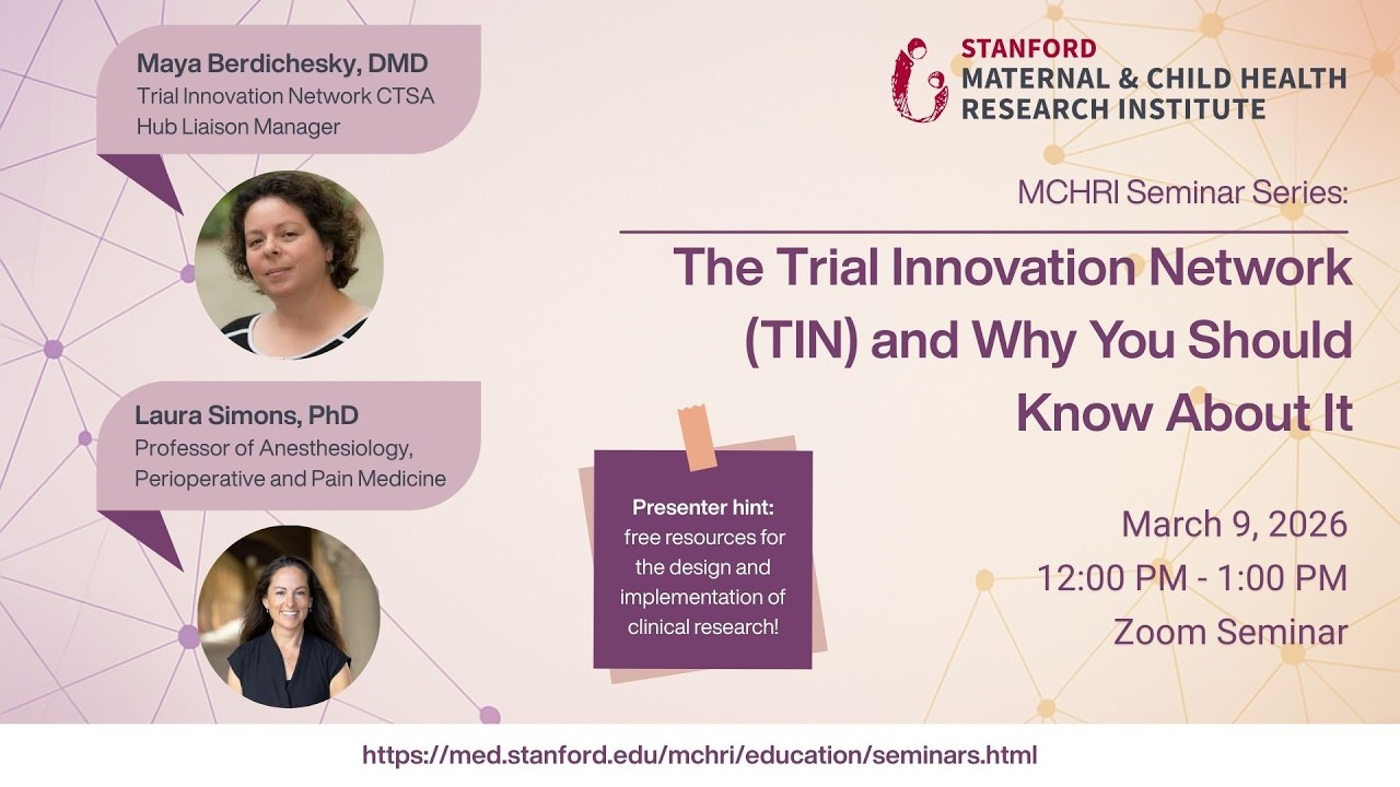MCHRI Seminar Series: The Trial Innovation Network (TIN) and Why You Should Know About It.