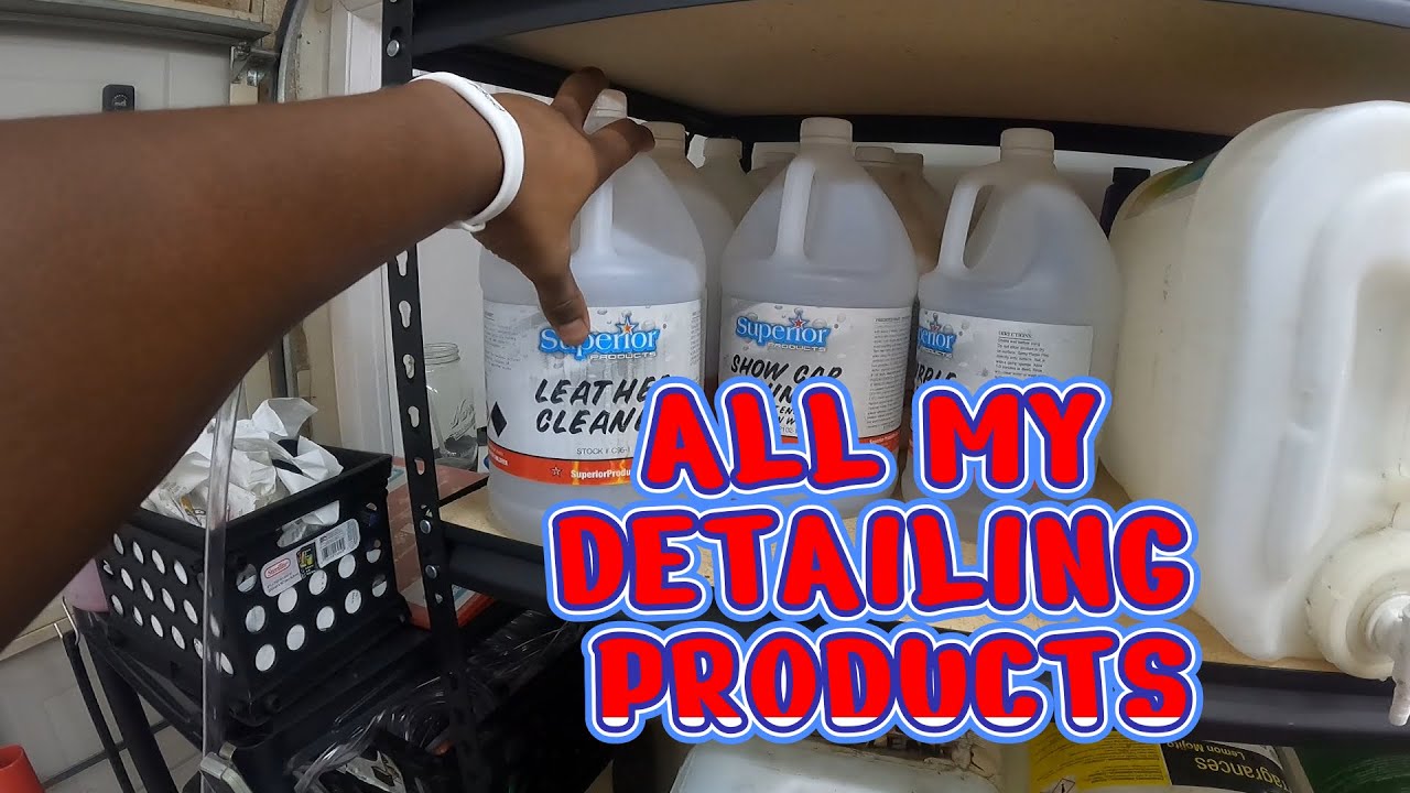 All my detailing products I use on a daily basis !