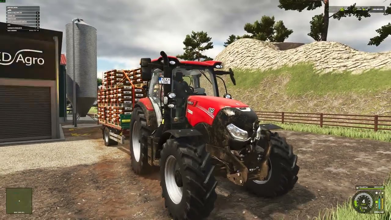 Farming Simulator 25   RESHADE ULTRA REALİCTİC GAMEPLAY  -CASE IH MAXXUM CVX 115 -