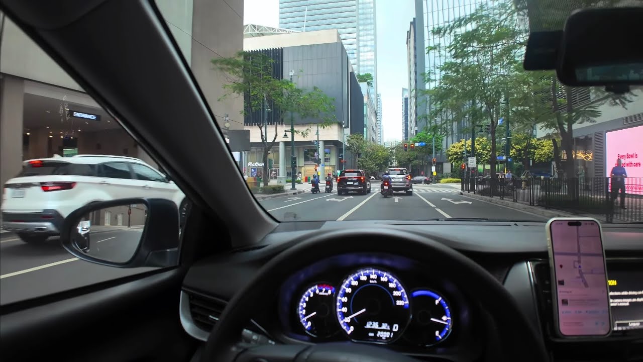 🚘 POV Toyota Vios Drive: A Cozy Saturday Drive Around BGC