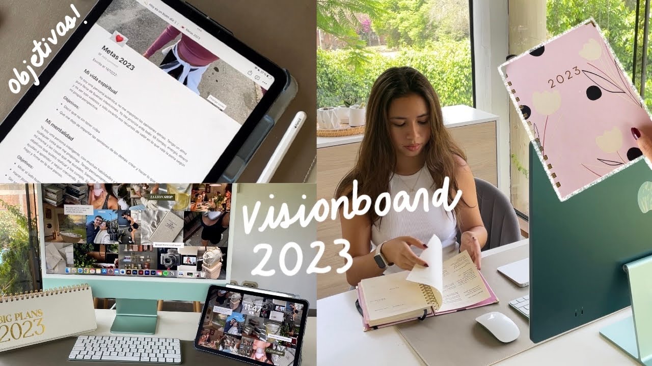 Cómo hacer un vision board que funcione: objetivos para manifestar tu año 💌