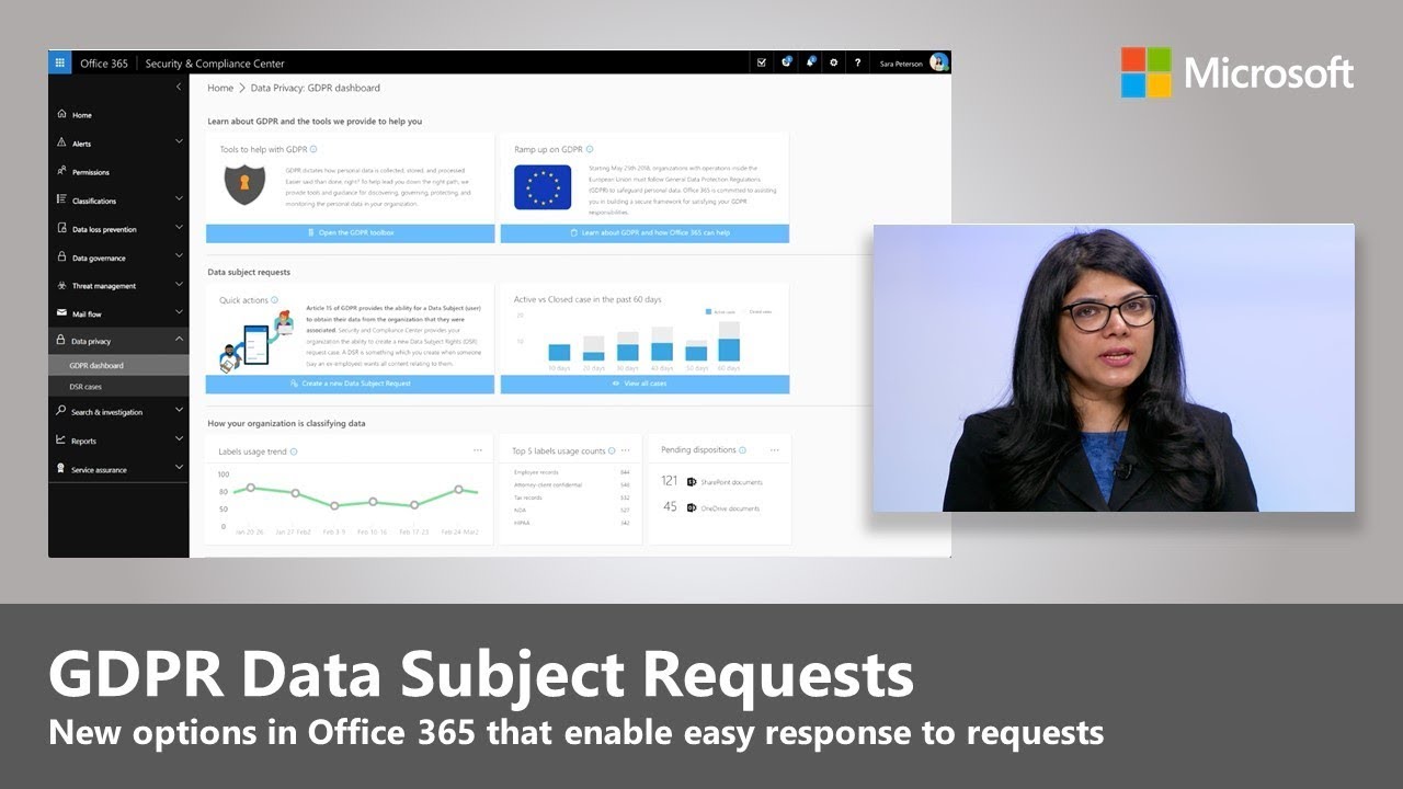 Respond to GDPR Data Subject Requests with confidence in Office 365
