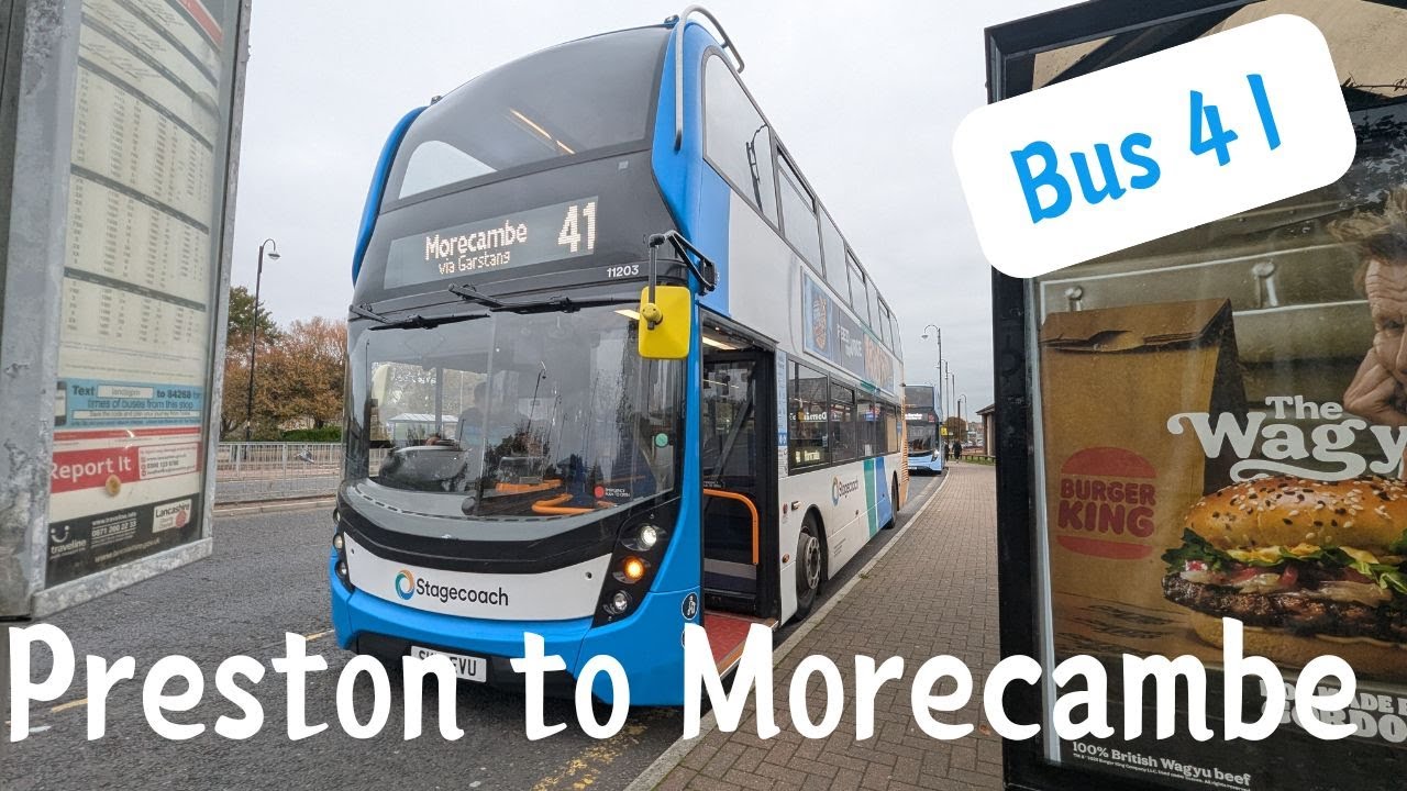 Preston to Morecambe by bus 41 | October 2025