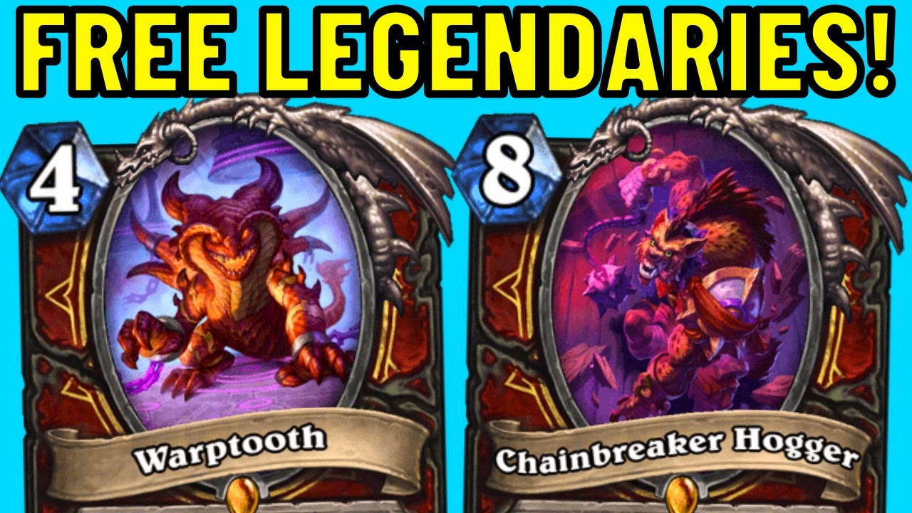 How To Get FREE Legendary Cards in Hearthstone! Chainbreaker Hogger Combo!