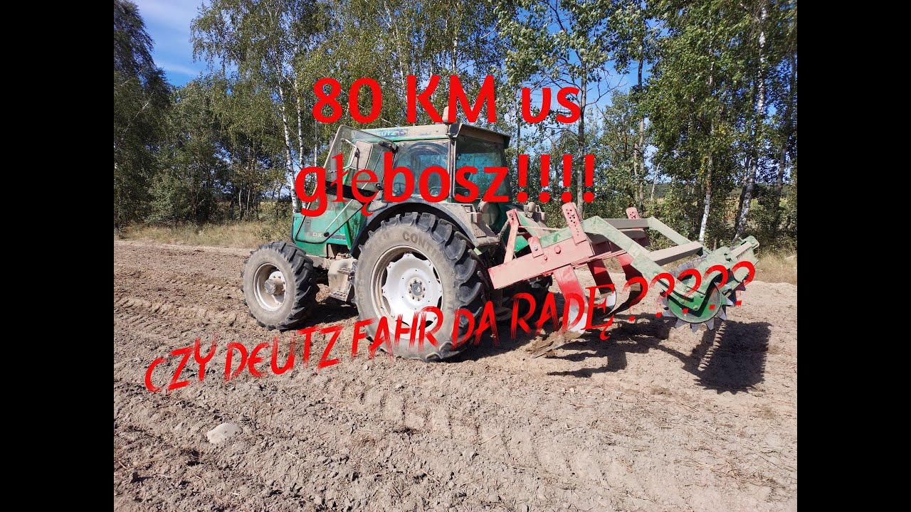🌾Czy warto głęboszować pola? 💪🌾 Czy ciągnik 80 KM da radę?💪 Deutz fahr vs głębosz własnej produkcji!