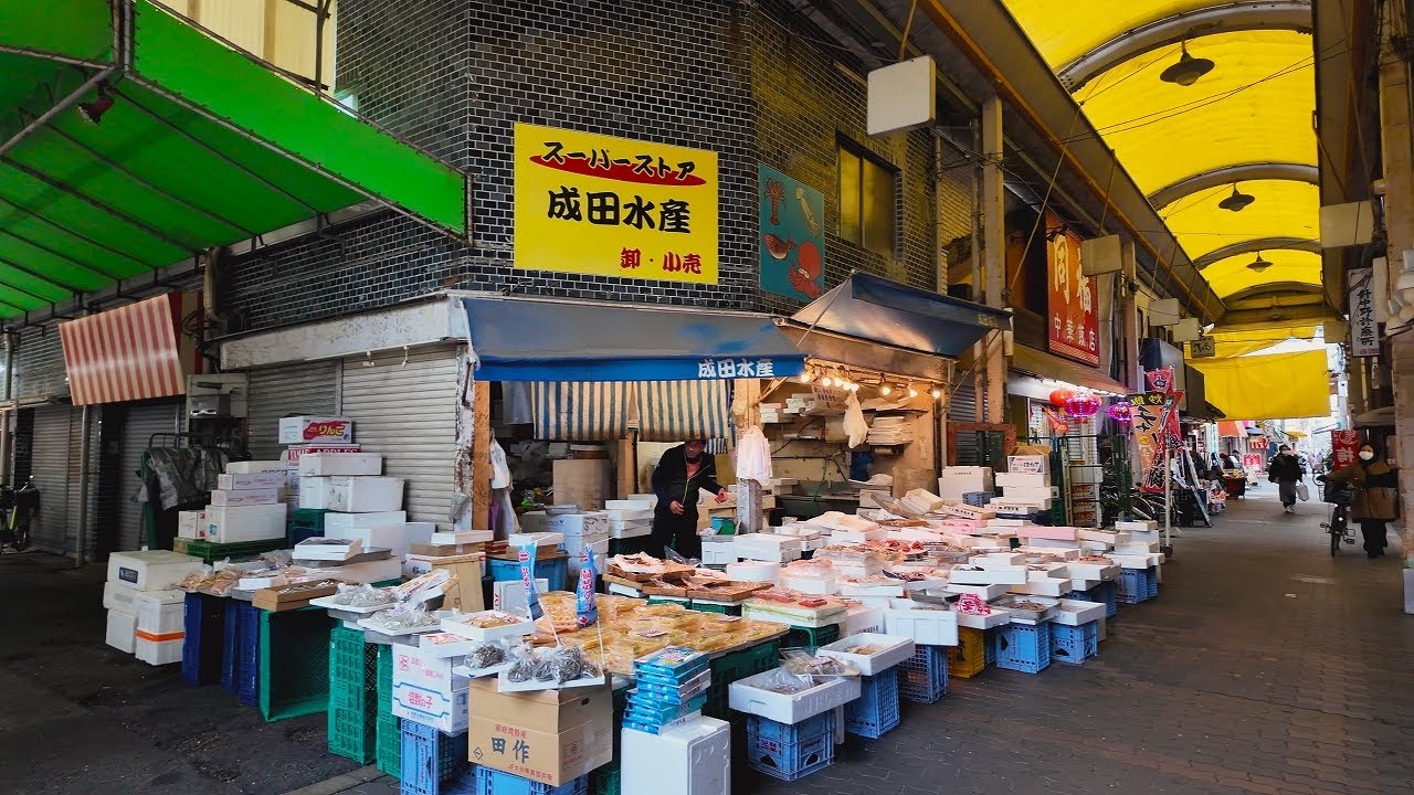 駒川商店街と周辺を散歩【4K大阪街歩き】Japan Osaka 4K walking tour/Komagawa shoppoing street