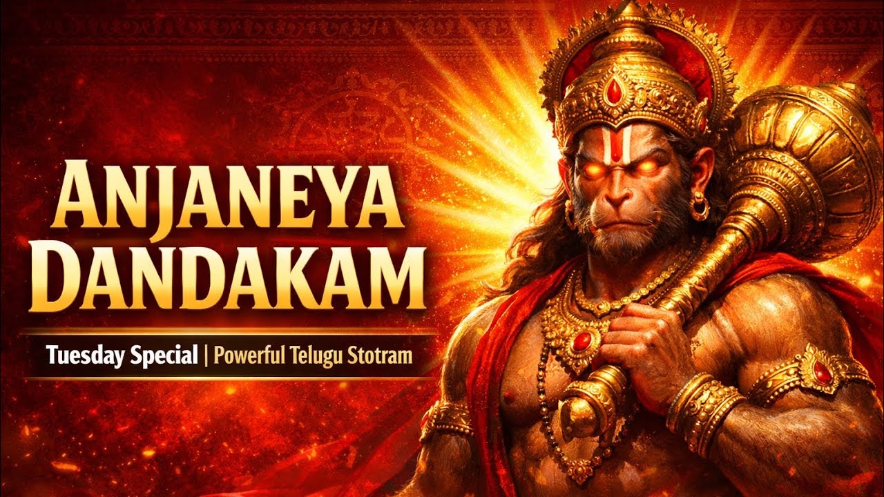 Anjaneya Dandakam Telugu | Powerful Hanuman Stotram | Tuesday Special