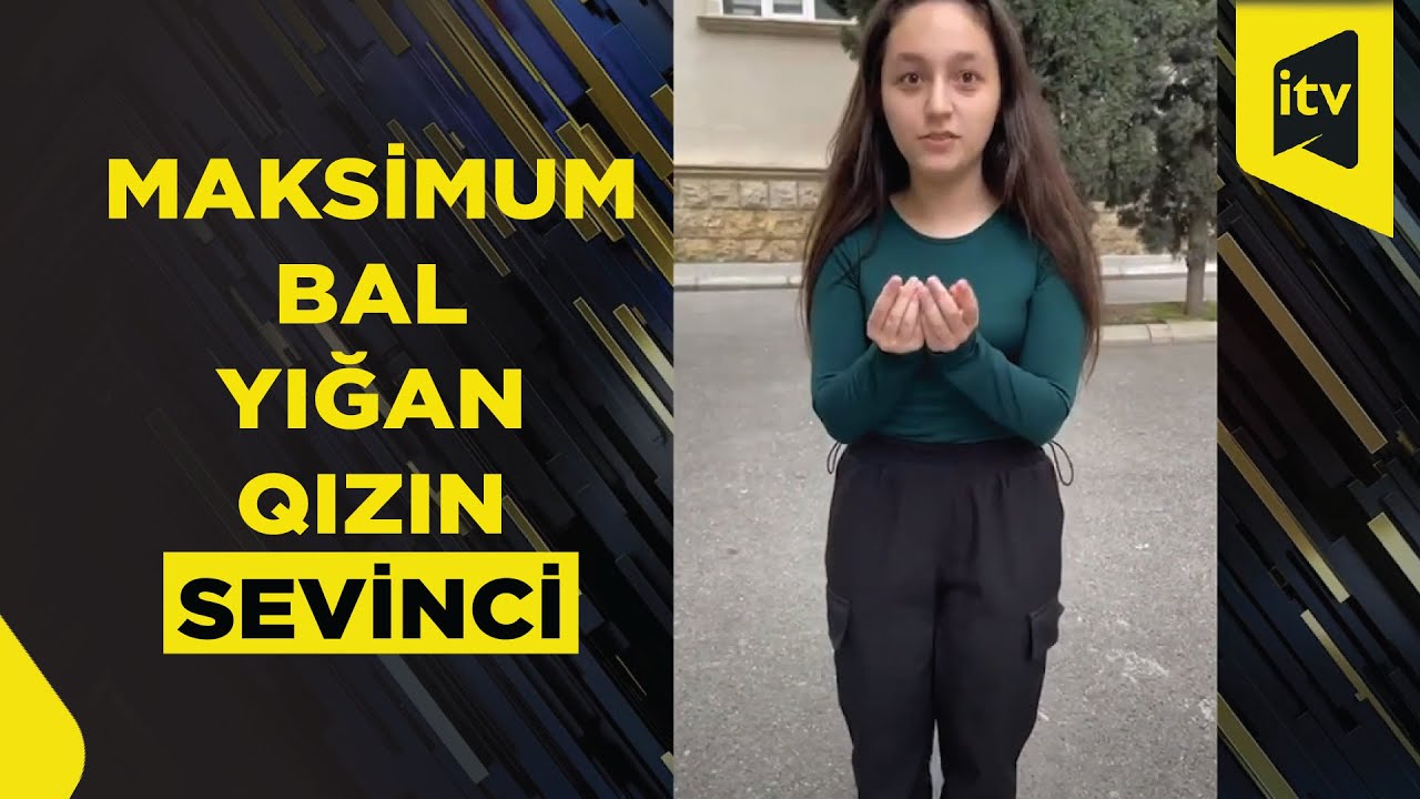 İmtahandan maksimum 300 balı toplayan abituriyentin sevinci kameralarda