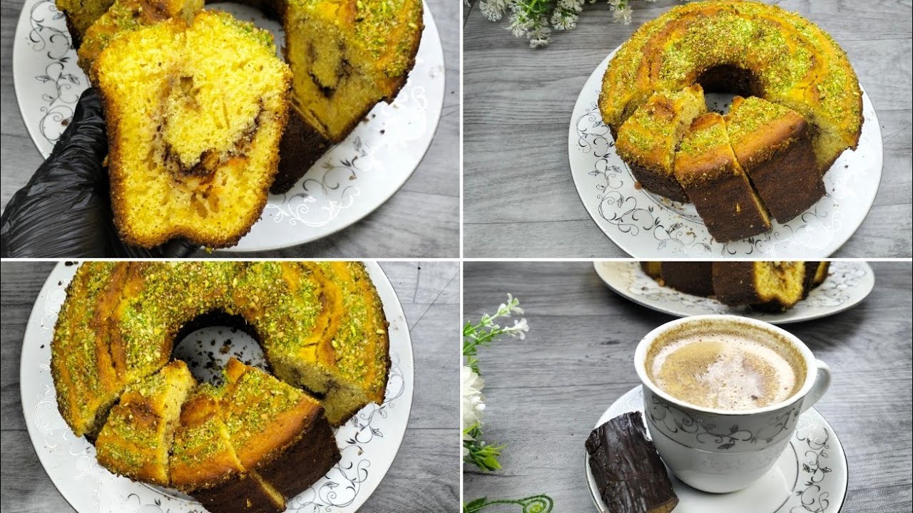 كيكه شتويه 😋😋لزوم الدفا حرفيا تحفه حضري الشاي باللبن وتعالي 😋😋