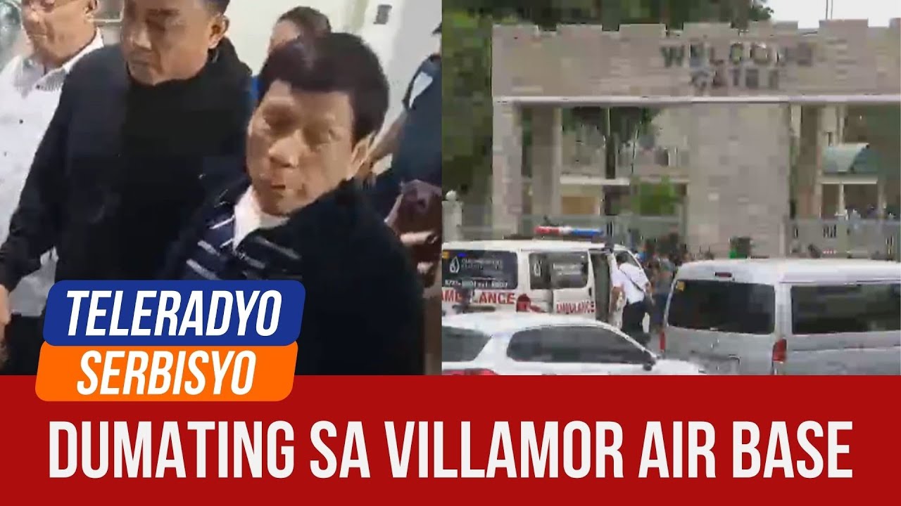 Personal doctors of ex-pres Duterte arrive at Villamor Air Base | Teleradyo Serbisyo (11 March 2025)