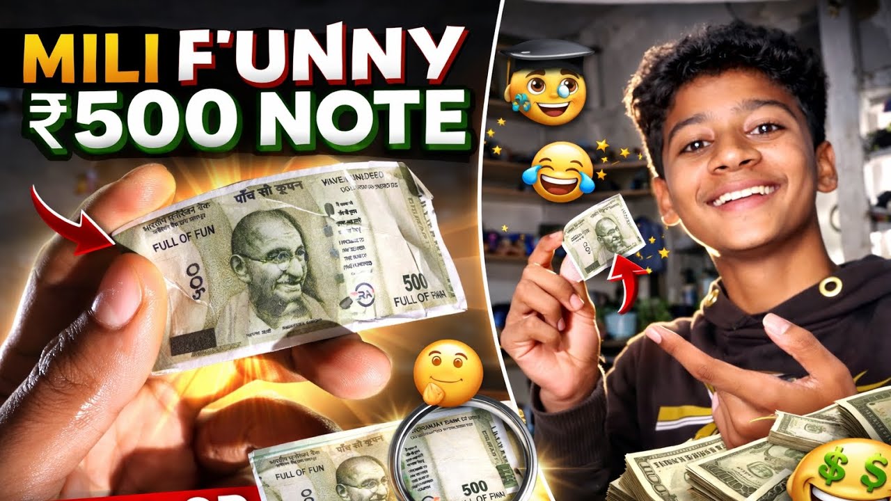 “Mujhe Mili Funny ₹500 Note 😂 | Real Hai Ya Full Masti? 🤯” # kishanahirvlogs100k