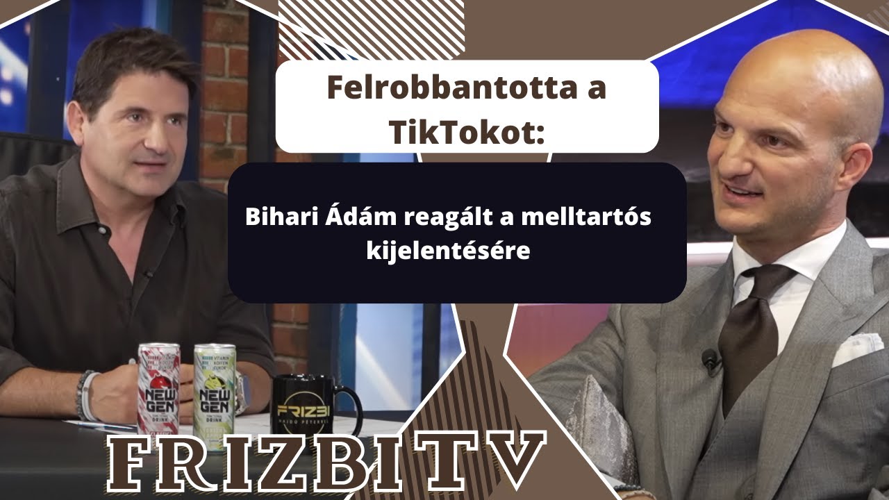 Felrobbantotta a TikTokot: Bihari Ádám reagált a melltartós kijelentésére