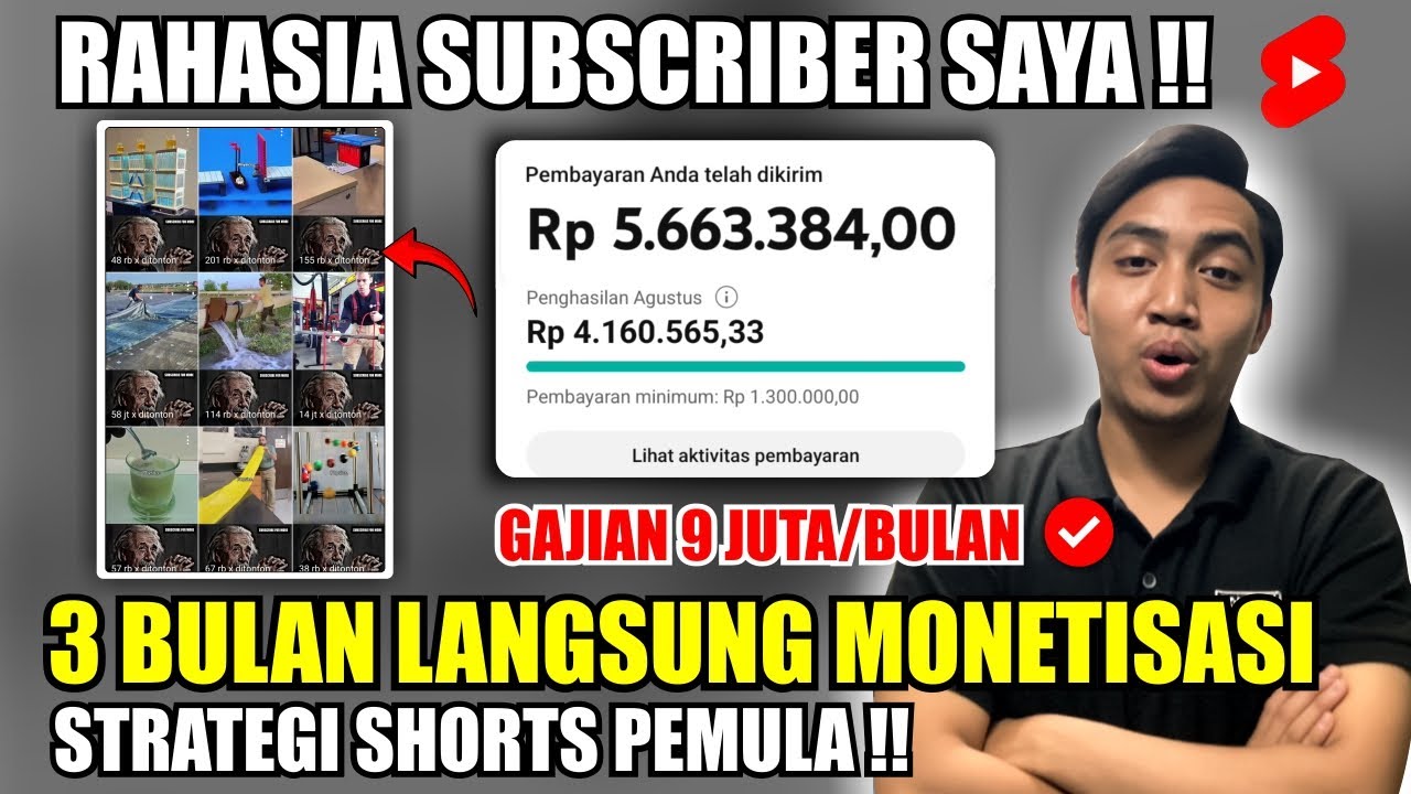 Subscriber Saya Berhasil Monetisasi Youtube Shorts dalam 3 Bulan! Ini Strateginya