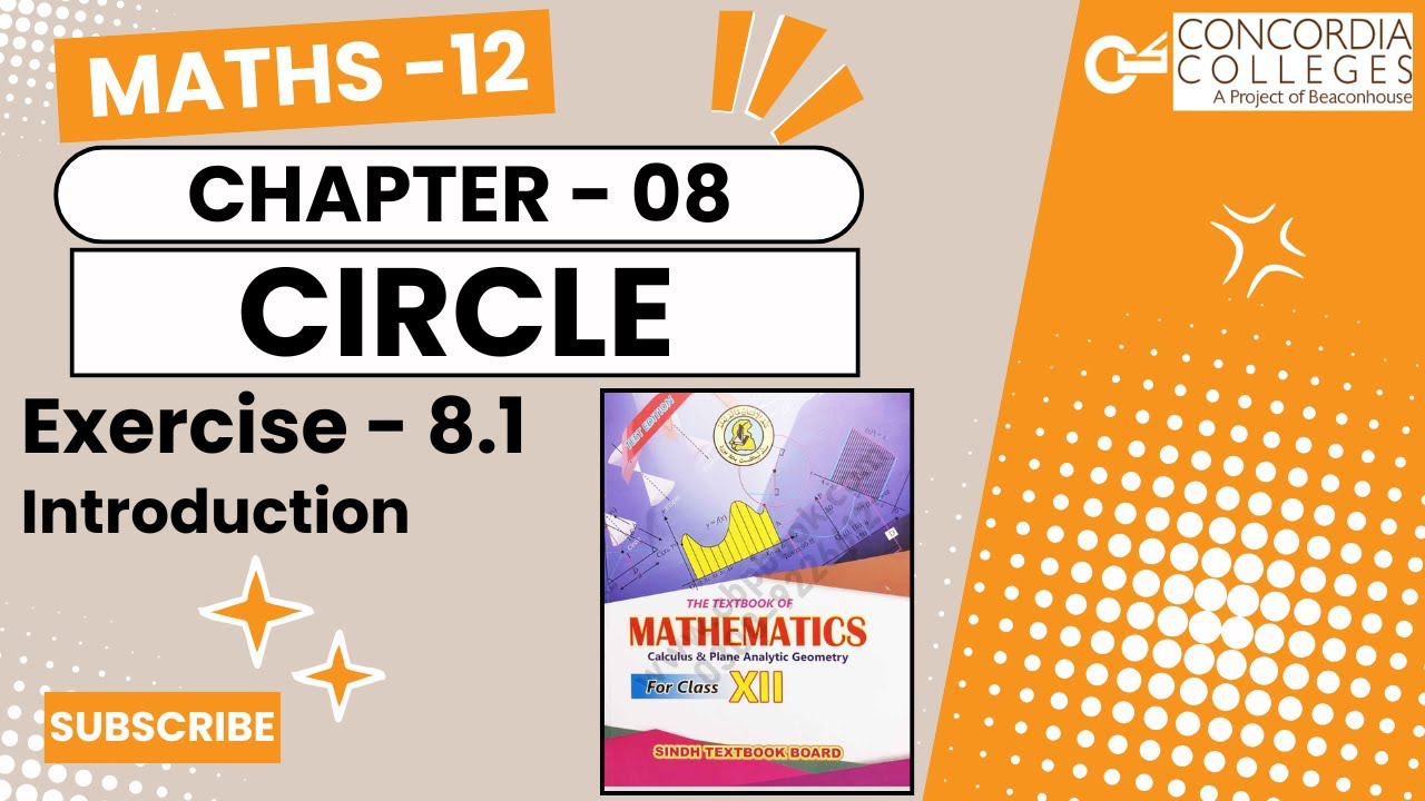 Exercise 8.1- Introduction | Class 12 | Chapter 8 . Circle | #sindhboard  #maths #circle