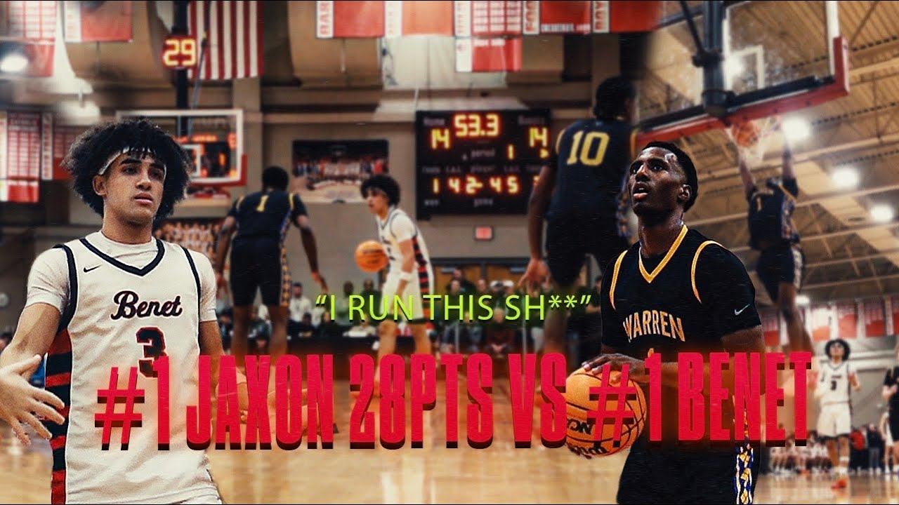 #1 Jaxon Davis had to face the TOP Ranked team in Illinois.. #1 Benet Academy Vs #6 Warren