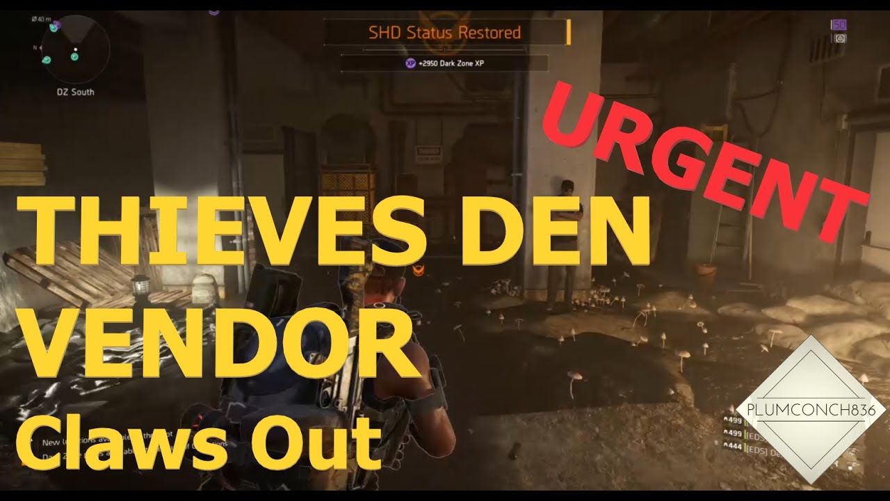 The Division 2 - THIEVES DEN VENDOR - CLAWS OUT - PERFECT BLOODLUST - MUST BUY NAMED ITEM!!