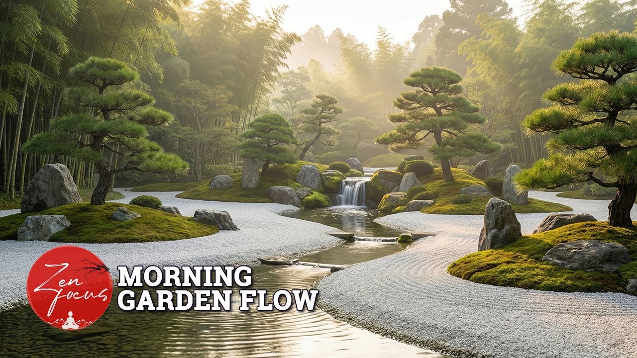 Morning Garden Flow · Soft Stillness | Calm Focus Music for Work, Study (Zen 1h)