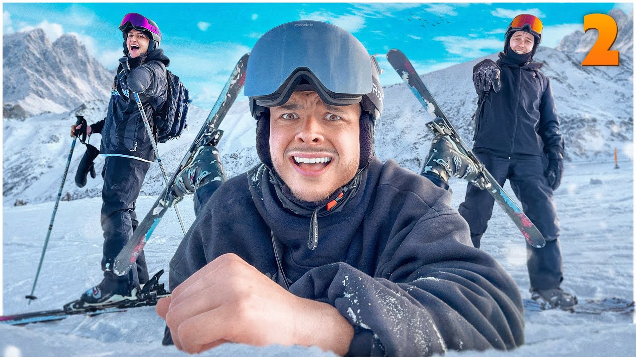 Mon SKI se DÉCROCHE à pleine VITESSE (aïe la chute)