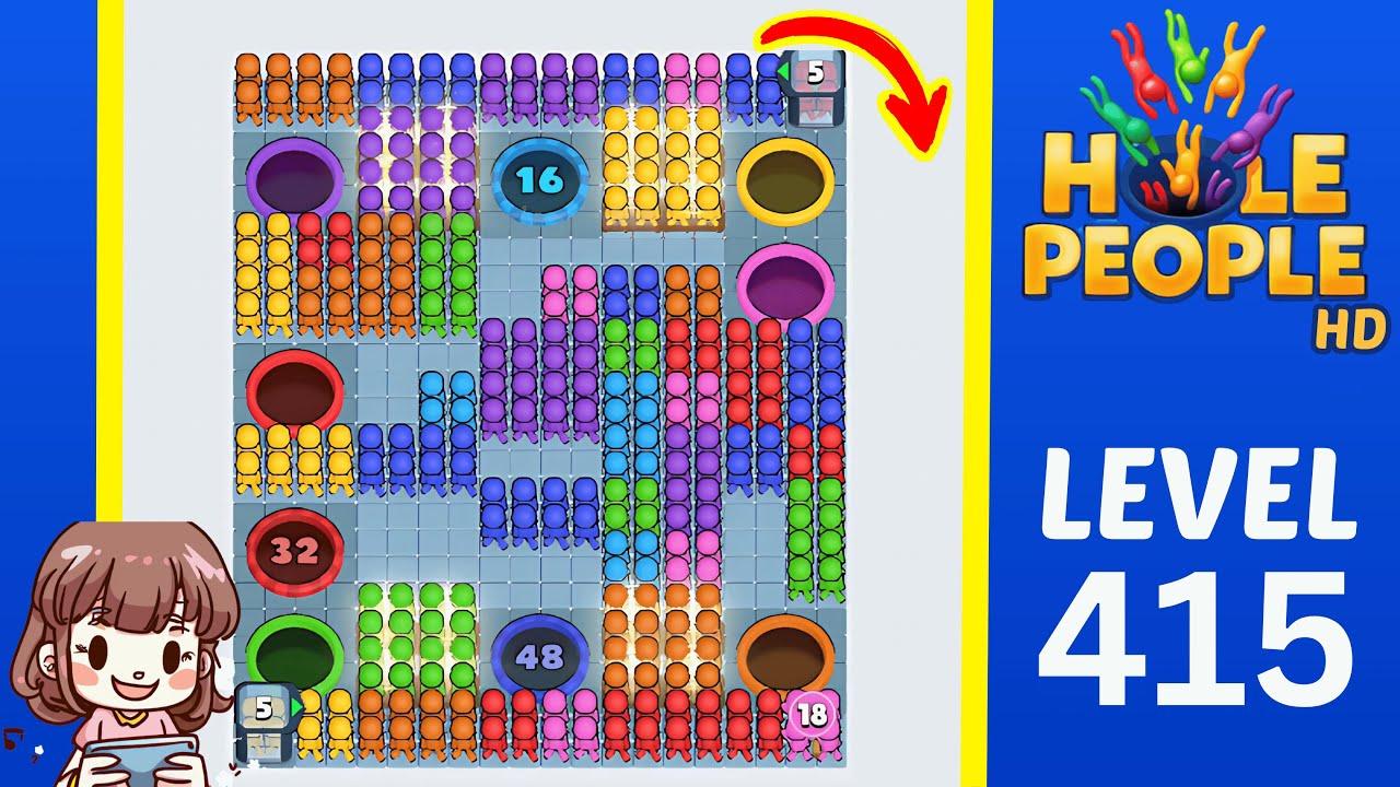 Hole People Level 415 Solution Walkthrough
