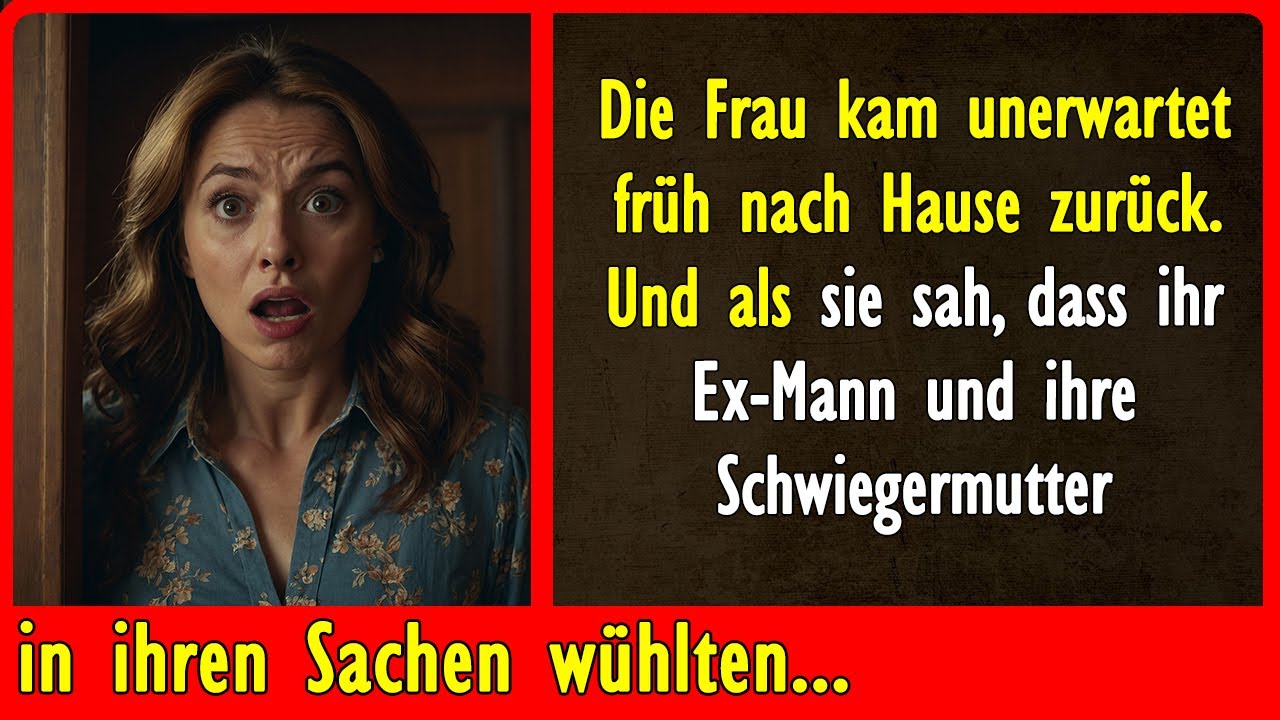Die Frau kam unerwartet früh nach Hause zurück. Und als sie sah, dass ihr Ex-Mann und...