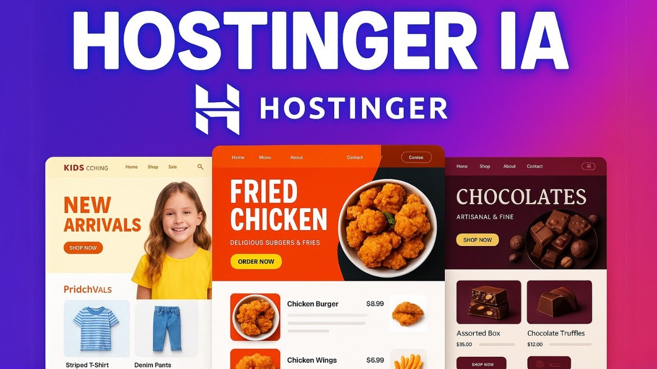 Como crear una TIENDA ONLINE con INTELIGENCIA ARTIFICIAL HOSTINGER