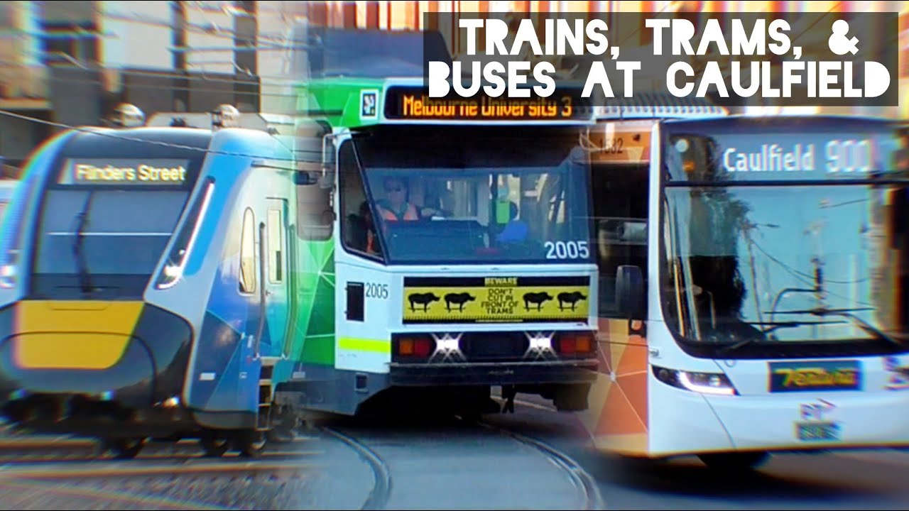 Trains, Trams, and Buses at Caulfield - May 2024