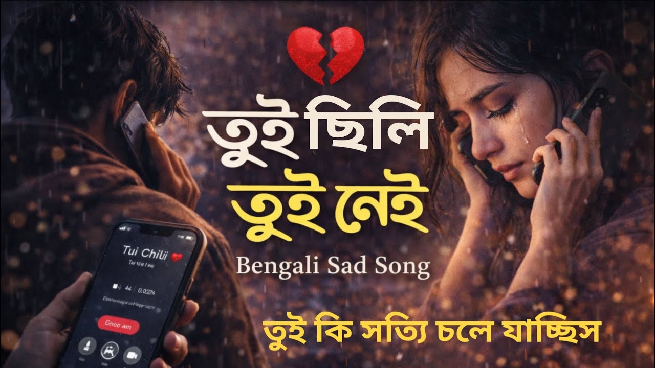 তুই ছিলি, তুই নেই💯💔 | New Bengali Sad Song🎧 | Heart Touching Breakup Song💔🥹#bengali #sad #song