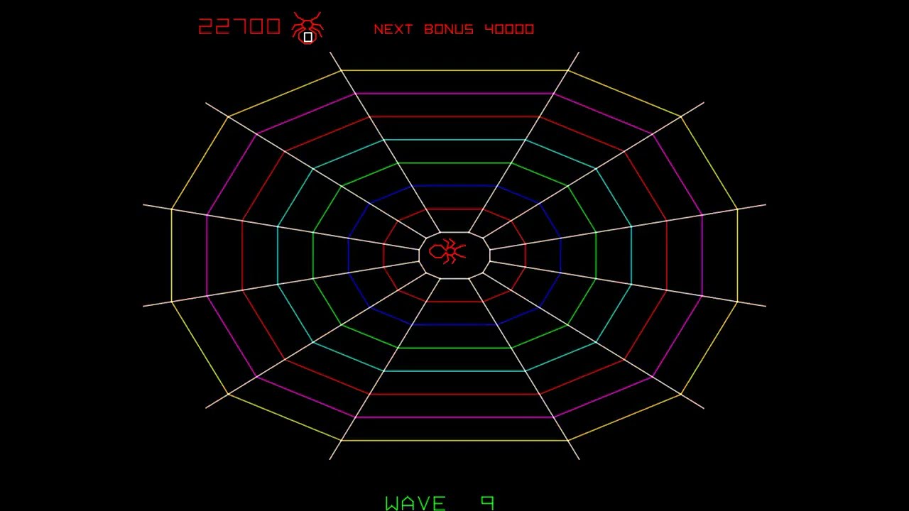Black Widow - Classic Arcade in RetroArch (1982)