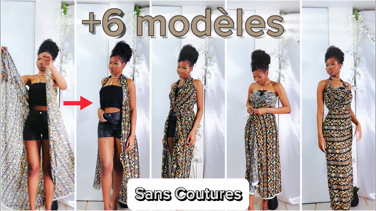 +6 Idées de Tenues Sans Coutures: Créez avec un Simple Tissu // No-Sew Outfit DIY ✨
