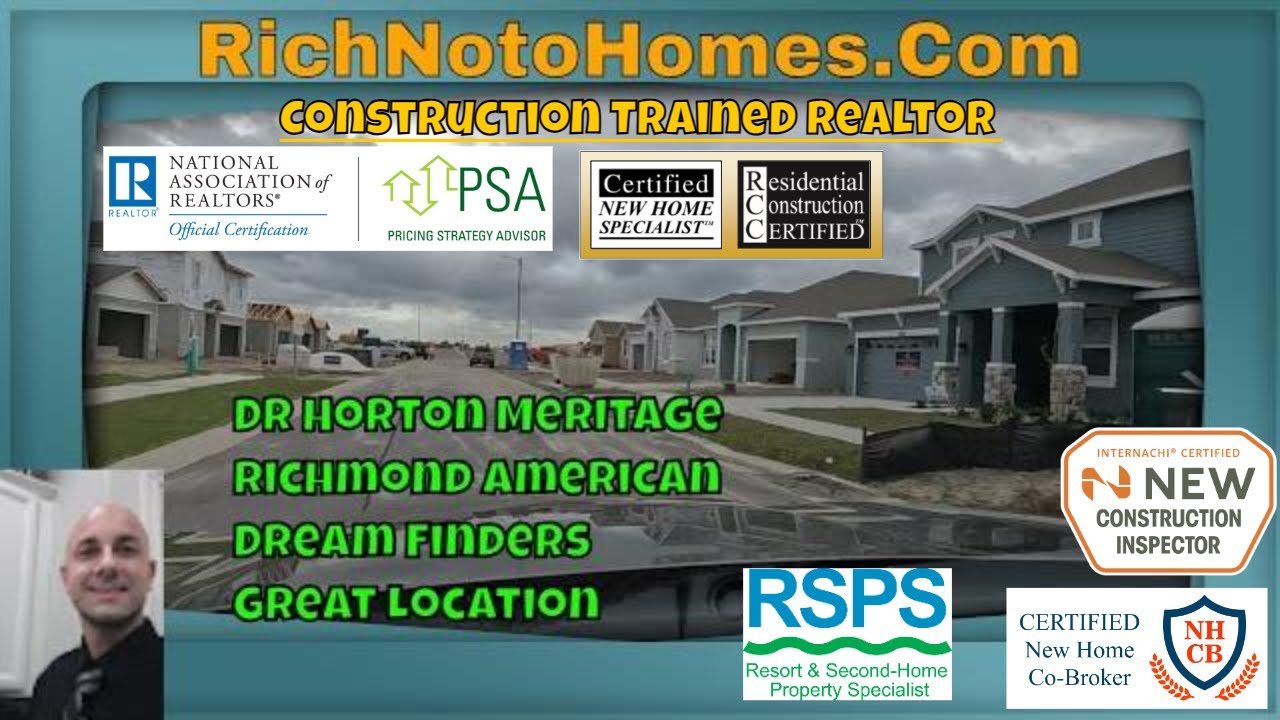 Eden Hills Lake Alfred FL Drive Tour | Richmond American, Horton, Dream Finders, Meritage | Realtor
