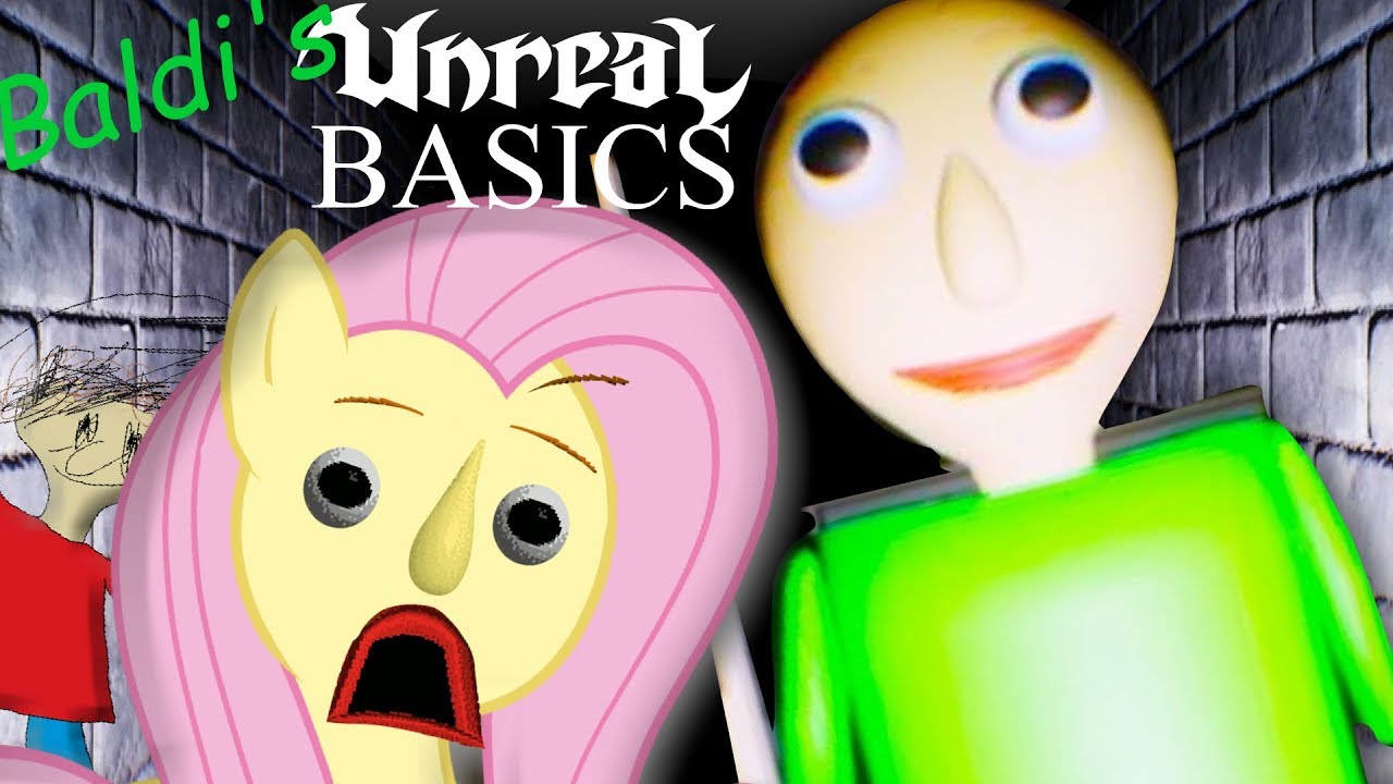 Fluttershy plays Baldi's UNREAL Basics 🍉 | REMASTERED BALDI MAKES ME HD SAD