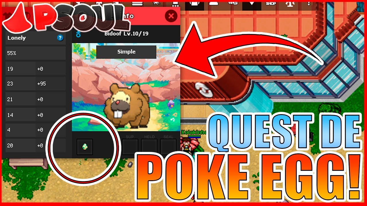 QUEST DA NOVA BOX MAIN SINNOH!POKE EGG A SUA ESCOLHA!  NOVA JORNADA PSOUL #59 POKETIBIA MOBILE 2022