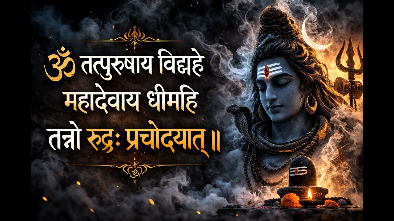Powerful Shiva Gayatri Mantra | ॐ तत्पुरुषाय विद्महे महादेवाय धीमहि | Rudra Mantra Meditation