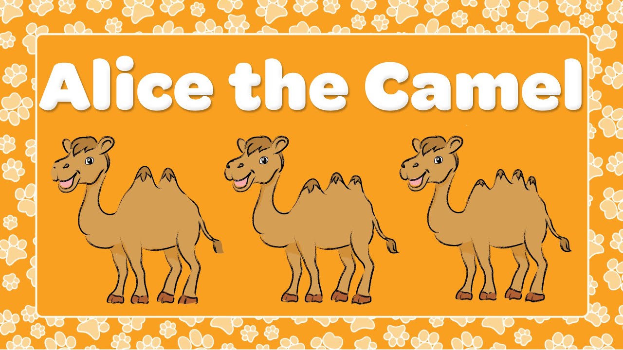 Alice the Camel With Lyrics 🐪 Top Nursery Rhyme & Animal Song for Kids