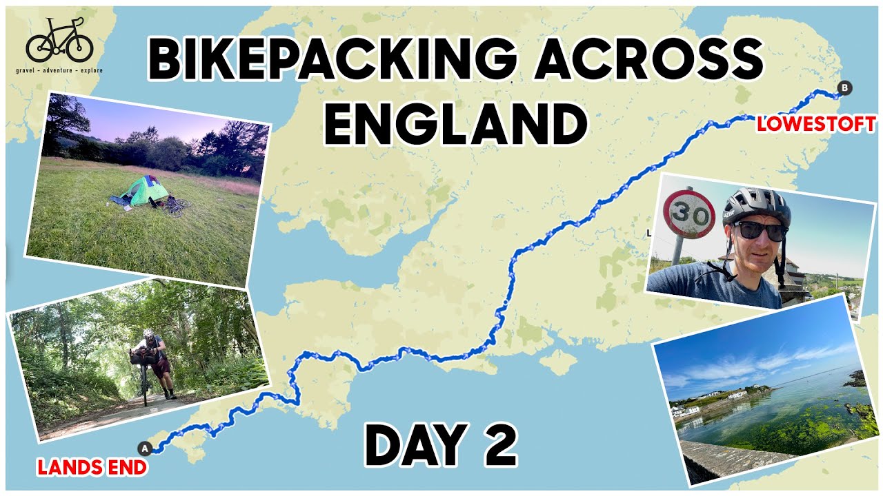 BIKEPACKING IN CORNWALL - CYCLING ACROSS ENGLAND - DAY 2