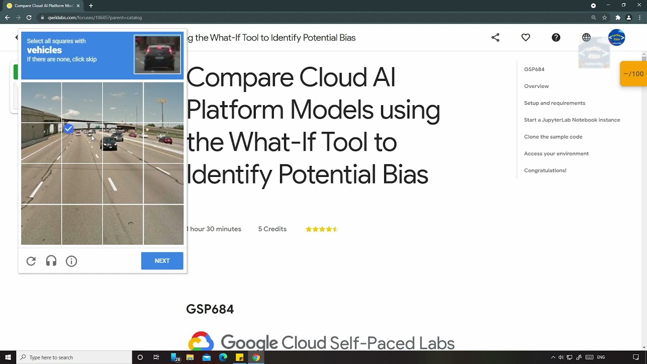 Compare Cloud AI Platform Models using the What-If Tool to Identify Potential Bias | Qwiklabs GSP684