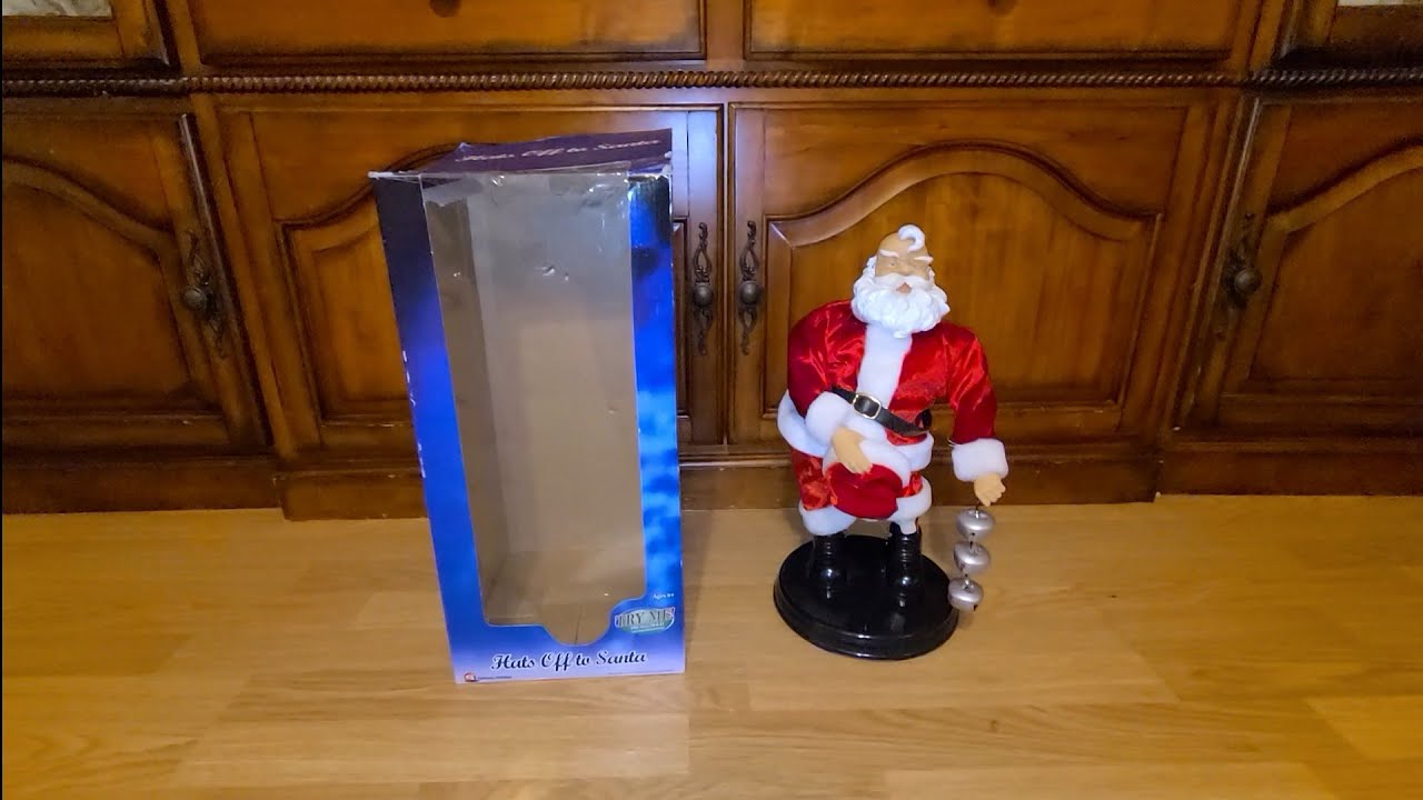 Gemmy Animated Spinning Bell Santa (hats off to santa)