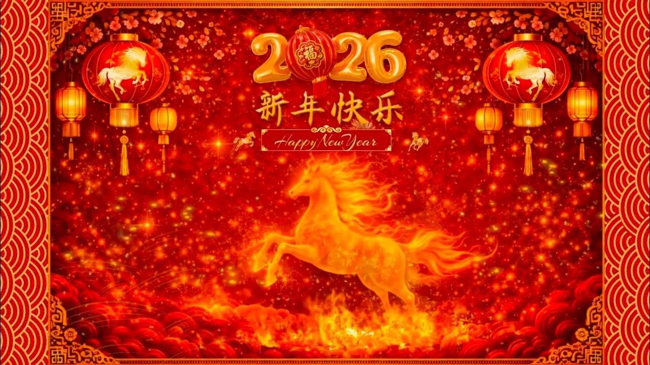 Chinese Lunar New Year 2026 Ambience 🧧 Fire Horse Lanterns & Festive Glow
