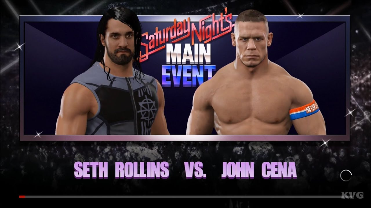 WWE 2K17 - Seth Rollins vs John Cena | Gameplay (HD) [1080p60FPS]