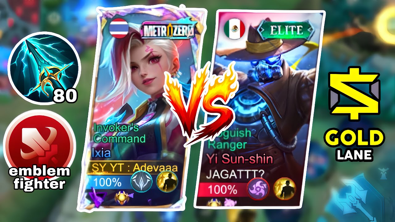 IXIA EMBLEM FIGHTER VS YSS GOLD LANE !! CARA LANING PHASE IXIA FIGHTER, BUILD TOP GLOBAL IXIA NEW