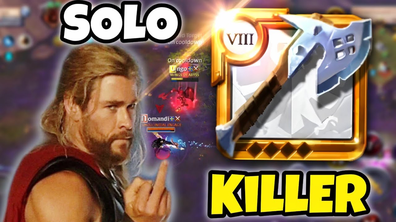 Solo Battle axe 🪓 Open World PvP in the Black Zone | Mobile gameplay -Albion Online