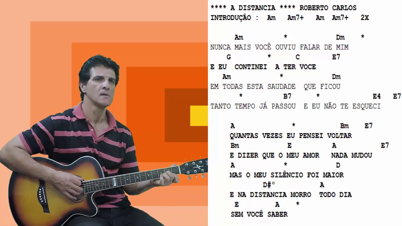 A DISTANCIA [  ROBERTO  CARLOS  ]-  PROF.  JAIME TOLEDO