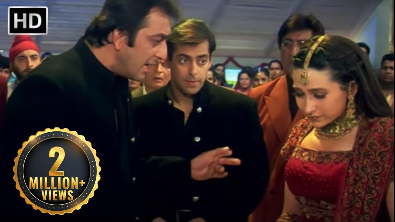 Chal Mere Bhai Climax - इसे बदला लेने तुम मुझसे शादी कर रही हो - Sanjay Dutt, Salman Khan, Karishma