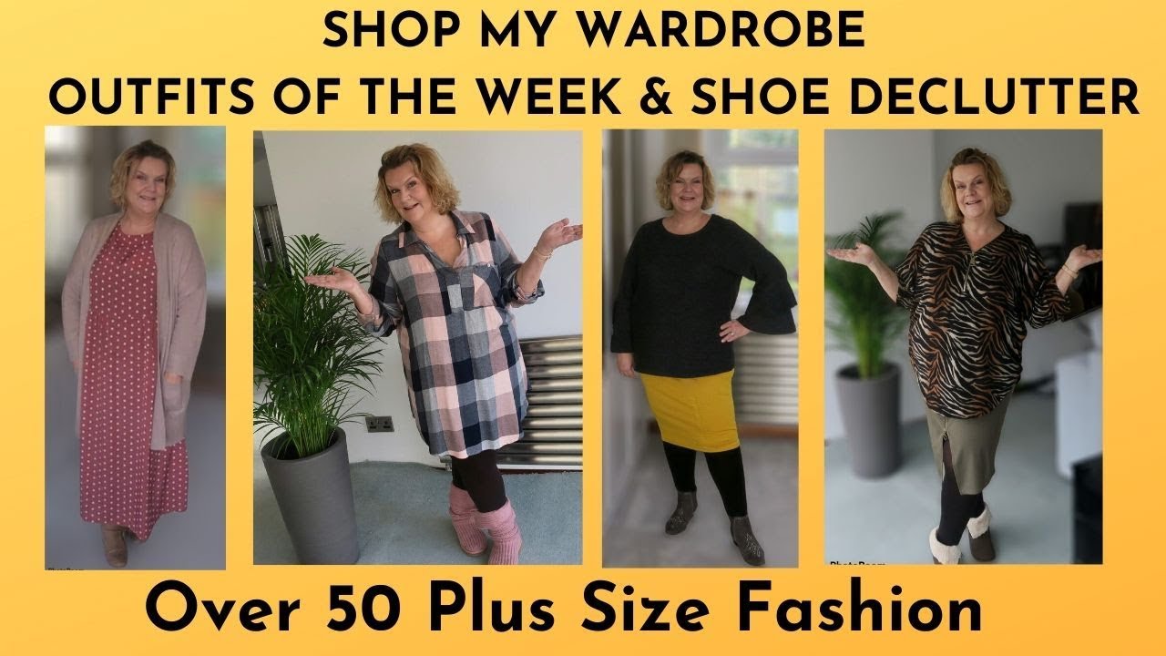 Shop My Wardrobe - Outfits of the Week - Shoe Declutter - Over 50 Plus Size Fashion